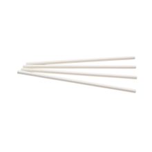 Straws 100 pcs 6mm in a white solid color presentation box